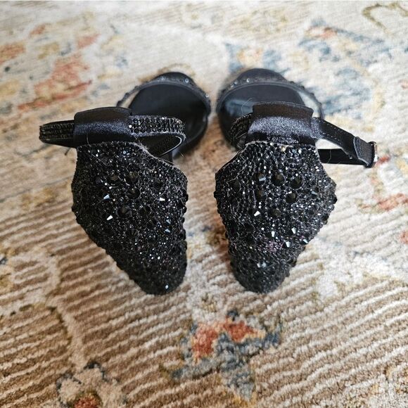 Dream Pairs Rhinestone 3-Inch Chunky Heel Sandals, like new sz 9 - Picture 5 of 8